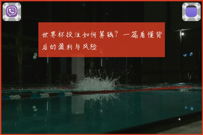 世界杯投注如何算钱？一篇看懂背后的盈利与风险
